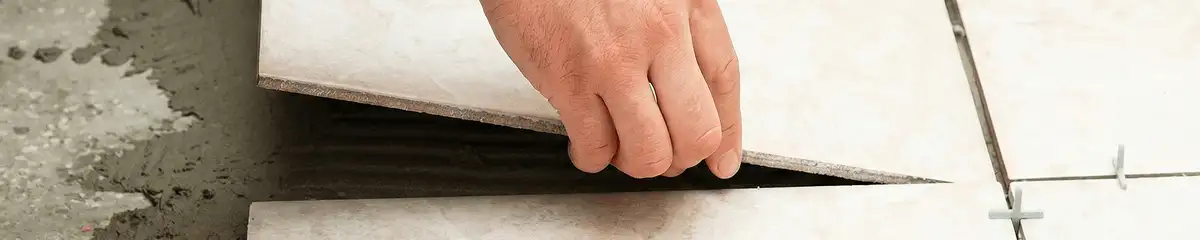 Professional installing ceramic tile floors in Worcester, MA